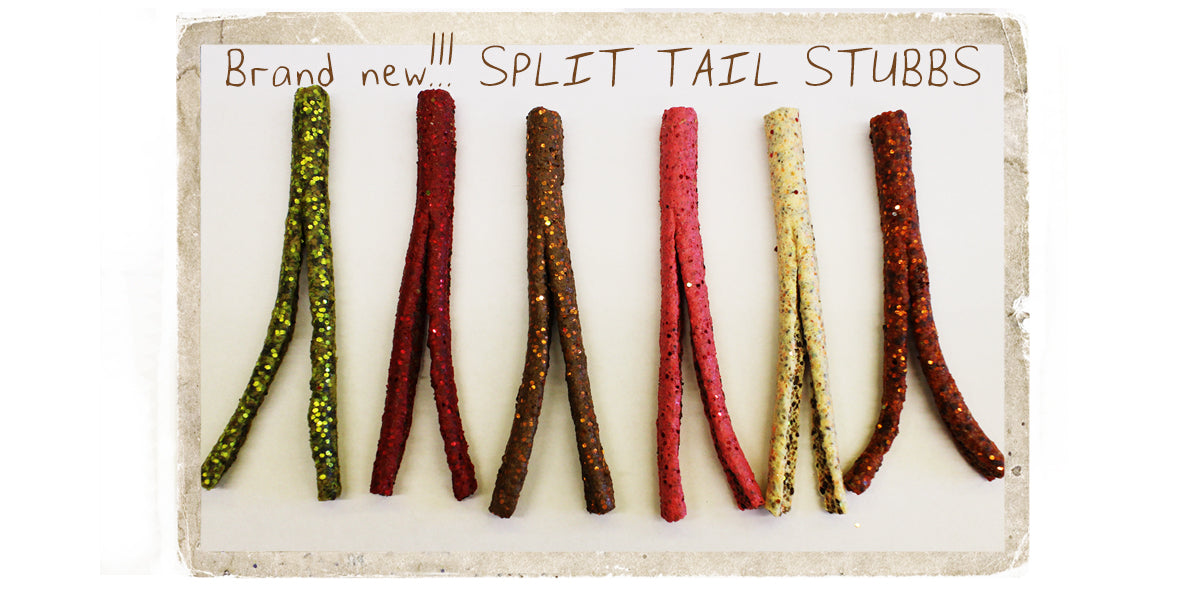 "Earthworm Brown" ARTIFICIAL SPLIT-TAIL STUBBYS